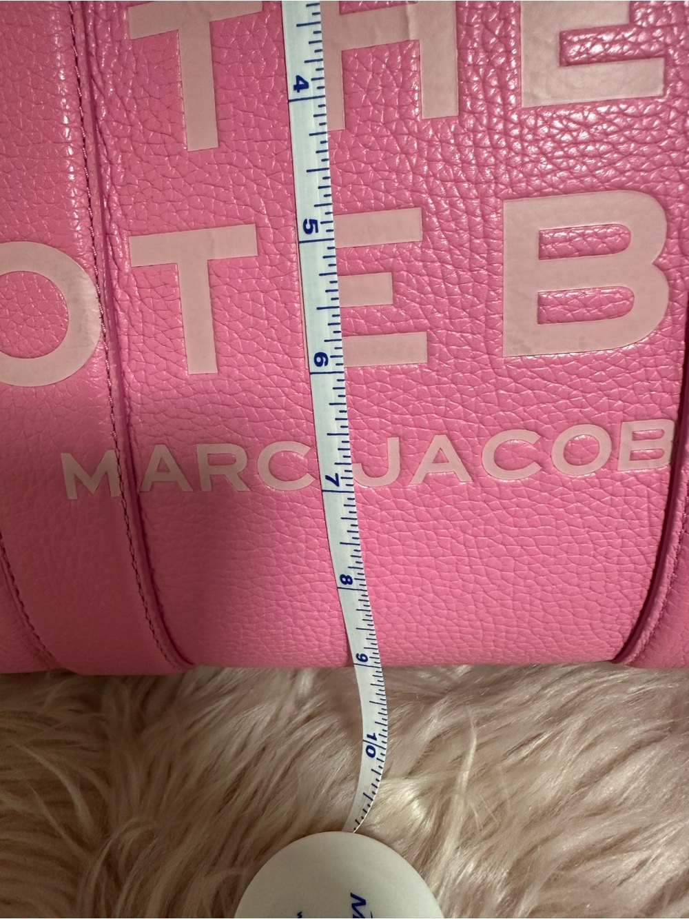 Marc Jacobs Pink THE TOTE BAG Signature leather Tote with Strap - Picture 7 of 8